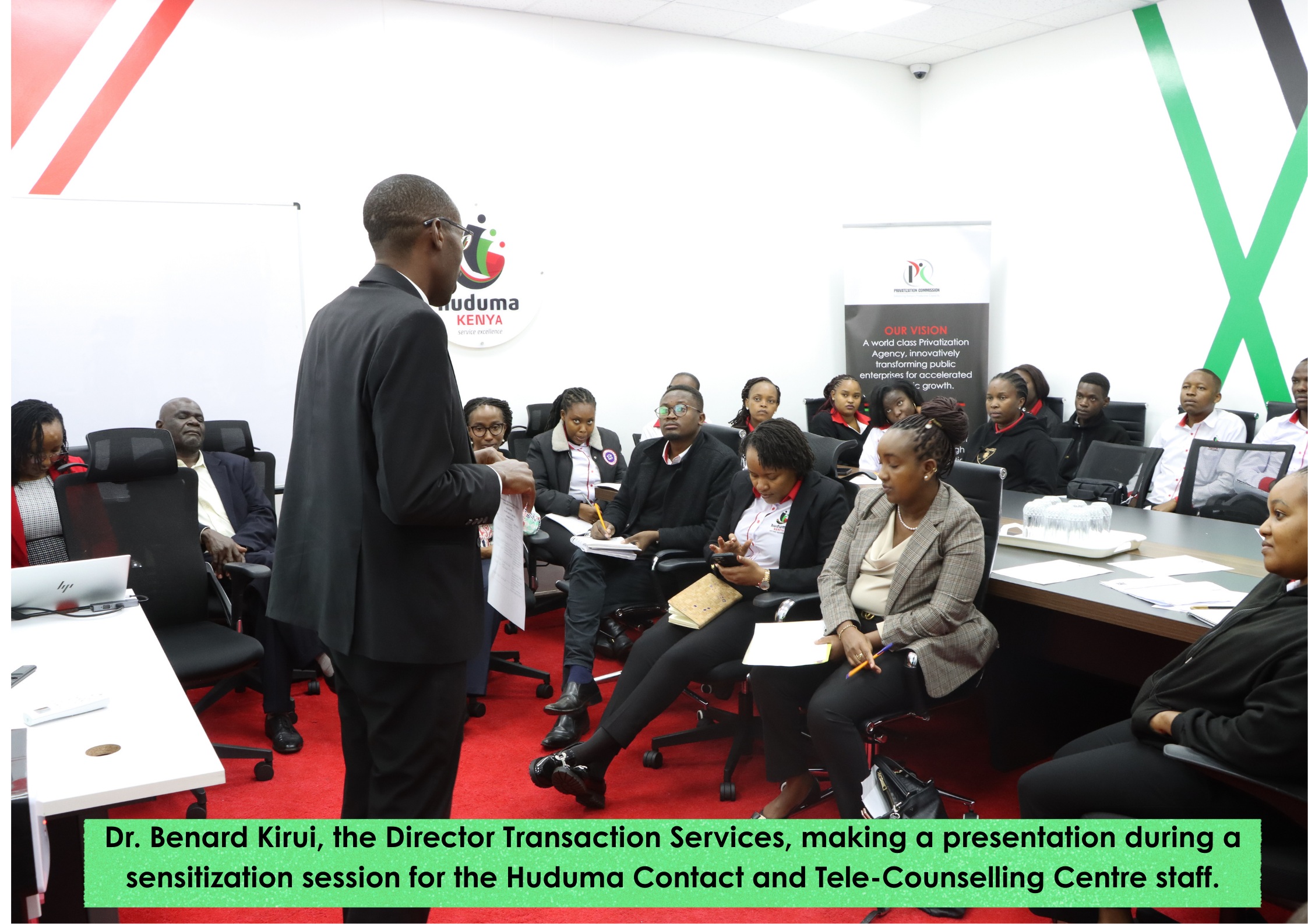 Huduma Call Center Staff Sensitization